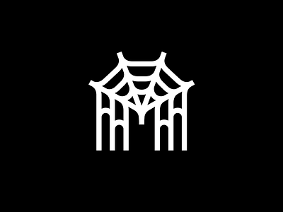 Covil logo covil door parlor portal spider tattoo web
