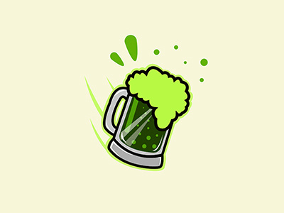 St.Patrick's Beer beer celebration dribbble dribbble shot green happy illustrator lucky photoshop st.patricks day
