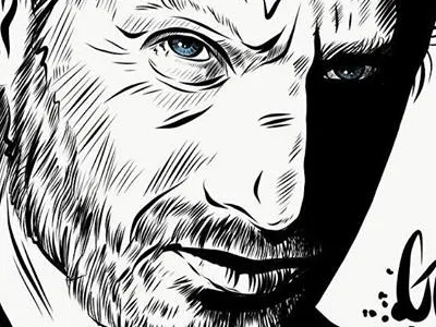 Rick Grimes rick grimes the walking dead fan art twd