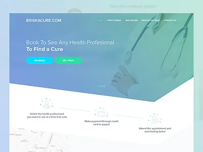 Book Health Profesional To Find A Cure cure doctor find doctor health health profesional healthcare landing landing page
