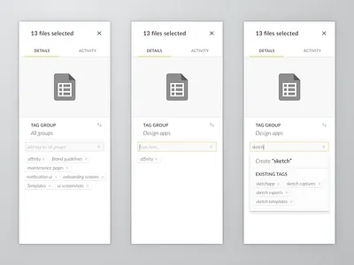 Tagging sidebar annotation dropdown interface sidebar tag tag adding tagging ui ux