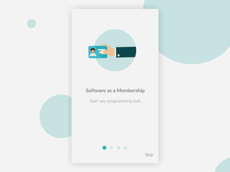 Walkthrough / Onboarding screen animation after effects animation app code illustration intro introduction motion onboarding slide walkthrough welcome
