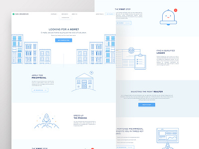 Home Loan Landing Page Concept 03 buy clean feature home landing product secure simple