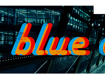 Blue Amber 80s eighties fiction game logo retro science video videogame