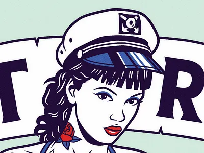 Sailor Girl girl pinup retro sailor tattoo