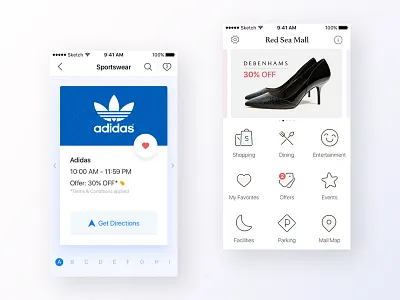 RedSea mall abdelghany app icons interface redsea mall ui ux