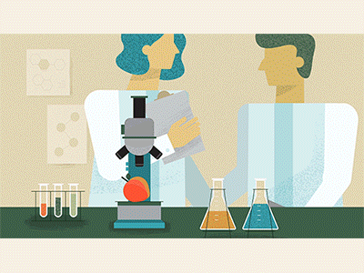 Making Peach Smells From Yeast bloomberg code dna genetic motion graphics peach pixel researchers smells startup technology yeast