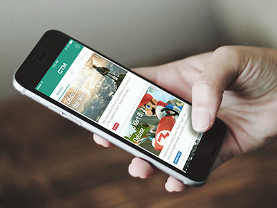 Gaming News app Concept app concept ios news