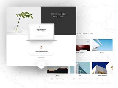 Email marketing benchmarks agency homepage landing page mobile shape shapes ui ux web webdesign