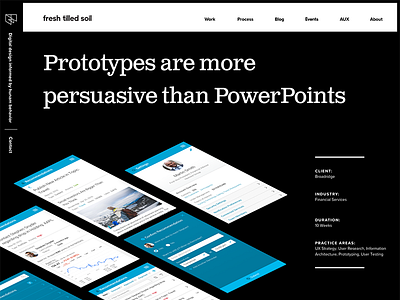 Broadridge Case Study bw case study design mobile project typography ui ux web website