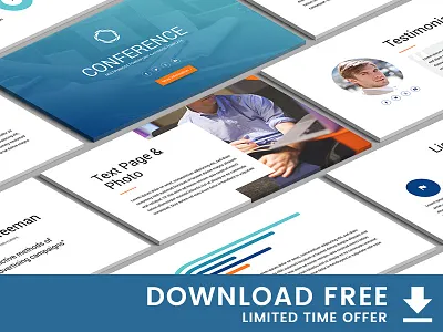 "Conference" PowerPoint & Keynote Template conference free freebies giveaway infographic key keynote marketing powerpoint ppt presentation