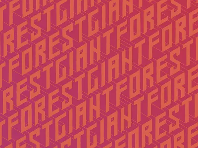 Isometric Lettering Pattern design forest giant gradient hand drawn isometric kentucky lettering louisville pattern robby davis typography window graphics