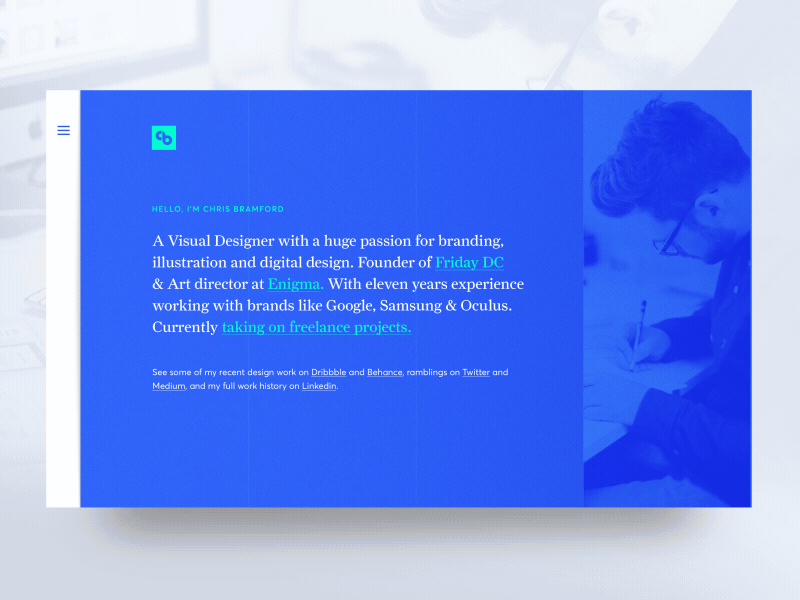 Portfolio Website animation branding menu motion navigation personal website portfolio preloader transition web design