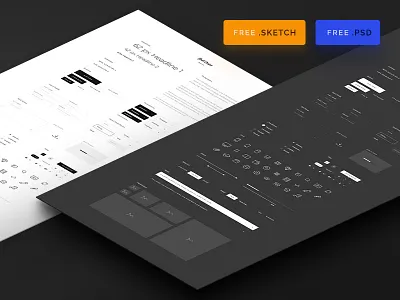Free First Order UI Kit download elements first order free freebie landing photoshop sketch source ui ui kit
