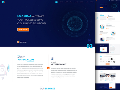 Cloud based automated services automated service cloud based conversion friendly design customer assistance customer support information technology it company it services ui design ux design website design website ui
