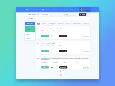 Mathematic Module for EXON