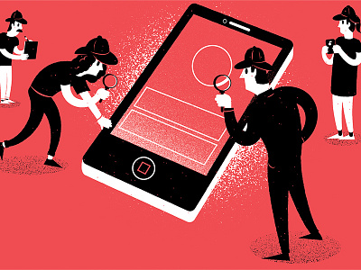 Intercom Blog blog design detective editorial editorial illustration illustration intercom sherlock
