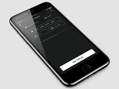 Dark Credit Card Checkout checkout credit card dailyui dark iphone