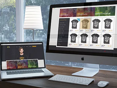 Tshirt Store Website apparel catalog design ecommerce graphics store tshirt ui ux website