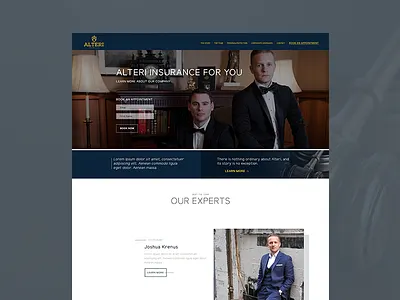 Alteri Insurance - Landing Page design homepage insurance landing page law minimal minimalistic modern web design