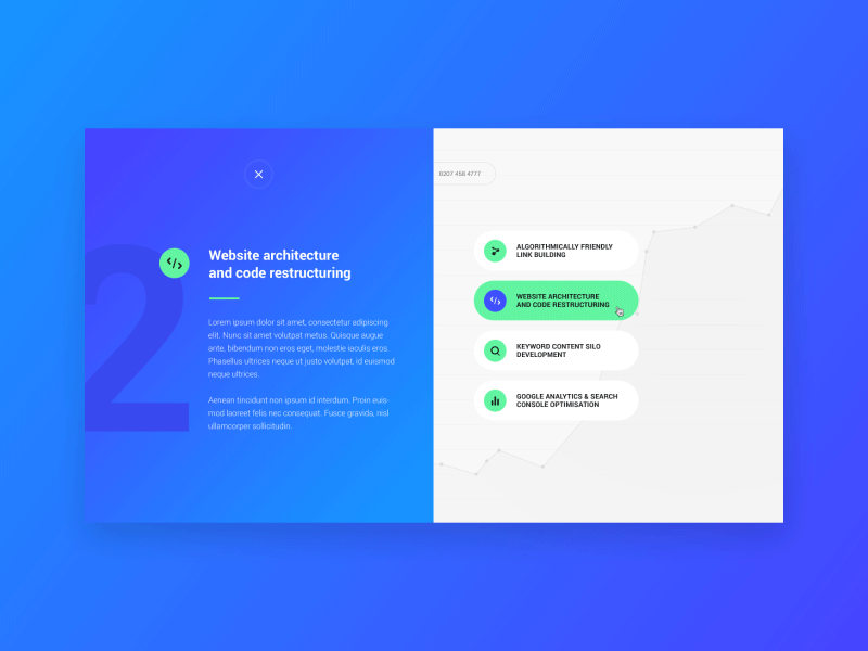 Suso Timeframe Page animation buttons fresh gif gradient graph grid hover layout seo ui webdesign
