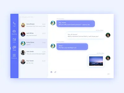 Chat design ui