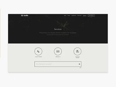 Website Contact autilla exchange fintech gold landing page metal technology website