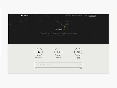 Website Contact autilla exchange fintech gold landing page metal technology website