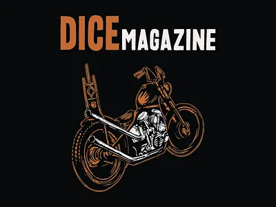 DicE Chopper chopper dice drawing graphic design hand lettering handmade illustration type vintage