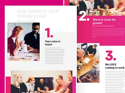 WDG - Culture agency big typography bulleted list careers culture design desktop large type numbers quote responsive testimonial typography ui ui design web design