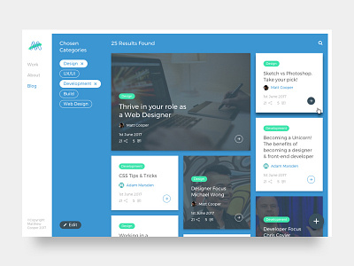 Personal Blog Concept blog brand branding clean color colour design read ui ux web website
