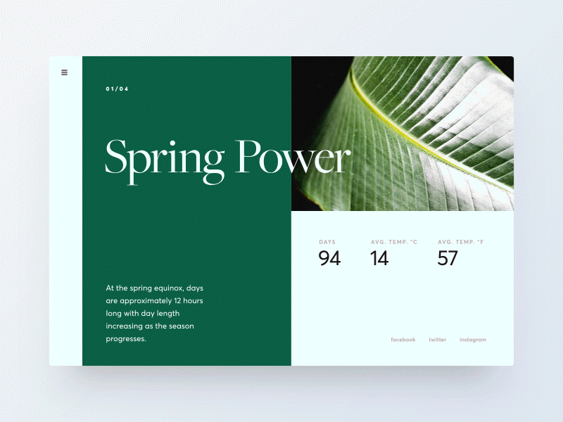 Four Seasons - UI Concept animation clean clear fashion interaction minimal minimalistic motion scandinavian ui ux web