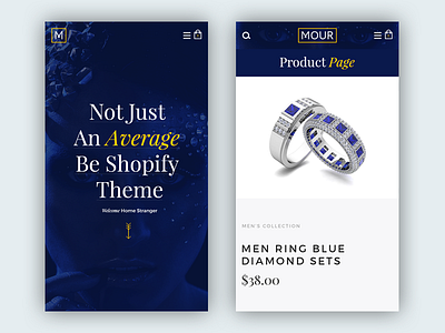 Mour Mobile creative design metro mobile theme website
