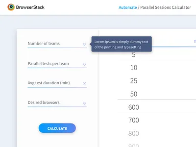 Calculator Exploration browserstack calculator modern ui