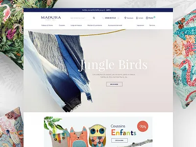 Madura Eshop design ecommerce eshop grid interior layout pillow website