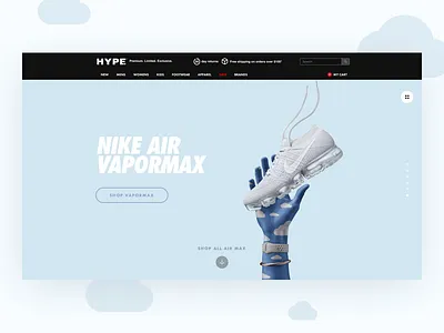 Nike Air Vapormax landing page nike