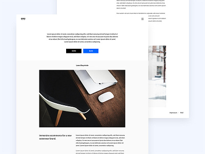 Minimal Blog Template blog minimal website