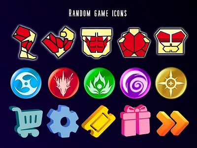 game icons graphic design illustration