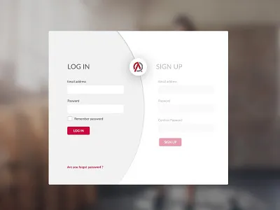 Avion Login Dialog aviron dialog flat login material modal red regiter rowaviron sig up sign in
