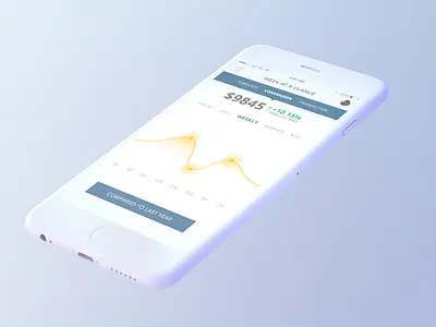 CMS mobile app from i3international analytics chart graph ios map menu mobile app profile transaction yellow