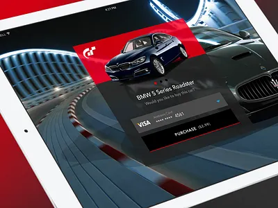 Daily UI #002 - Credit Card Page car cars checkout credit card daily ui figma gran turismo racing ui ux