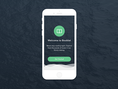 Welcome Screen booklet books books app get started welcome welcome screen