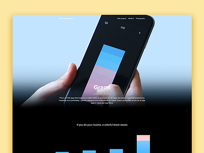 Portfolio blog design flat menu navigation portfolio portfolio site redesign site ui web work