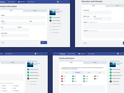 Ivicon Registration Process application education form process registration restriction web app website