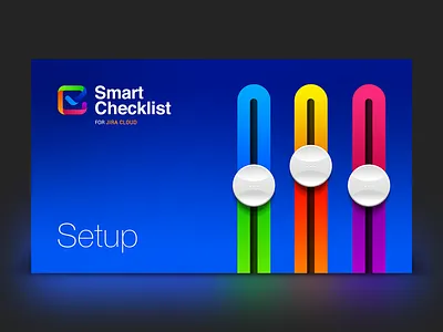 Smart Checklist Setup add on gradient jira vector web