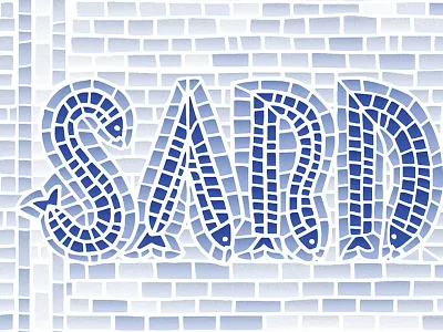 Sardinas Copy fish illustration mosaic texture sardines tiles