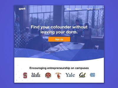 Spark Homepage blue design homepage landing purple spark waves future fun web