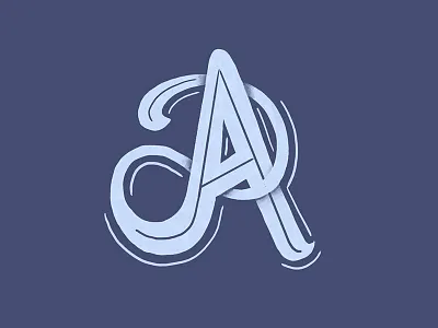 A a app apple digital handlettering letter pencil procreate