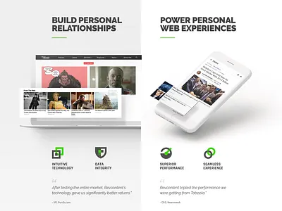 REV Home Graphics ads devices icons revcontent ui ux website