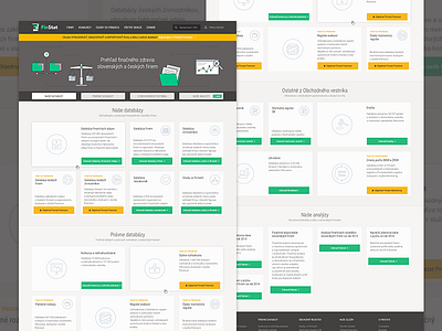 Finstat Landing Page box fintech icons ilustrations landingpage masonry product